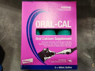 6 x 400ml Oral-Cal Oral Calcium Supplement for Cattle