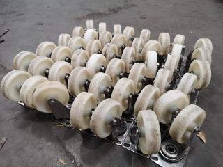 47x 100mm Diameter Trolley Wheels