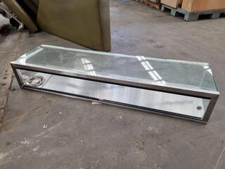 Glass & Stainless Steel Display Cabinet