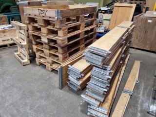 Wooden Pallets w/ Hinged Stackable Wall Sections