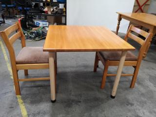 Cafe Table and 2x Chairs Set