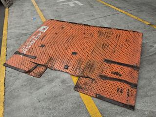 Orange Steel Plate Loading Ramp