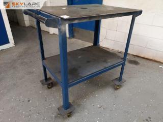 Heavy Duty Steel Workshop Table Trolley