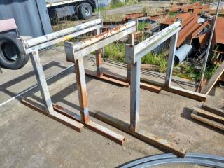 3 x Heavy Duty Steel Workshop Stands