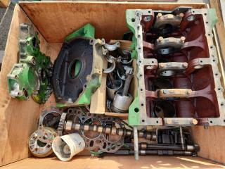 Disassembled John Deere Engine 