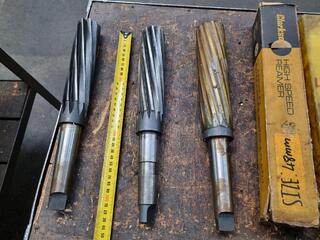 3x Morse Taper Reamers, 43mm, 45mm, & 48mm Sizes