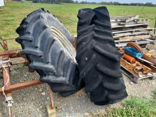 Burnt Ford Tractor Rims 