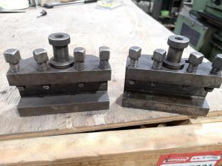 2x Lathe Tool Posts