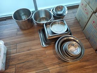 Large Lot of Stainless Bowls