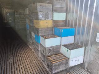 Three Pallets of Used Hive Boxes 