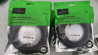 14 Cat6 Ethernet Cables - 5m