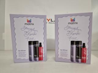 2 Matrix Strengthen Blonde Hair So Silver Gift Sets