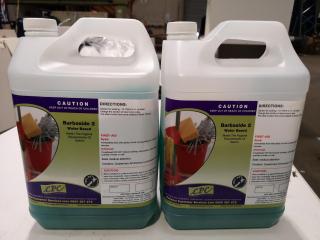 2x Jugs of CPC Barbaside 2 Water Based Salon Cleaning Concentrate