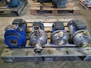 4x Lowara Pumps w/ 3-Phase Electric Motors