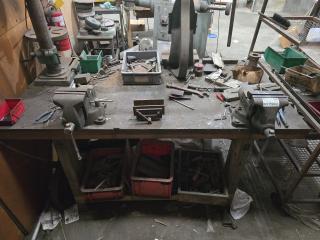 Workbench with Two Vices 