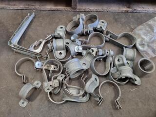 Assorted Pipe Clamps & More
