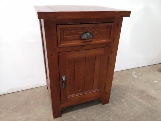 Solid Wood Nightstand Cabinet