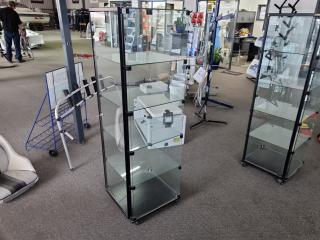 Mobile Glass Display Cabinet