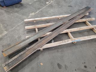 3x Press Brake Bars
