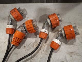 4 Four Pin Plugs & Cable