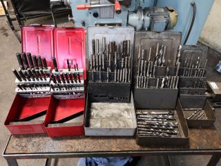 5x Assorted Sets of Used Jobber Drill Bits