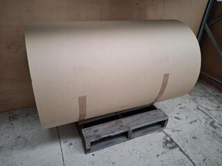 Large roll of brown card-like paper