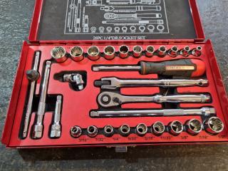 TTi  28-Piece 1/4" Drive Socket Set