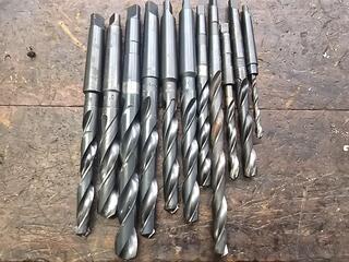 Set of 11 Taper Shank HSS Twist Drill Bits