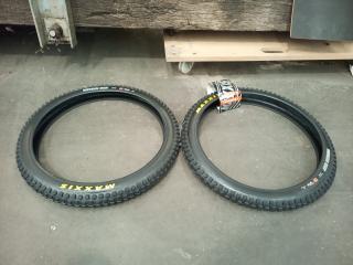 2 Maxxis Minion 24" MTB Downhill Tyres