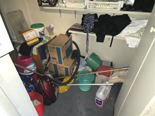 Contents of Cleaning Cupboard 
