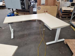 Adjustable Height Office Corner Desk