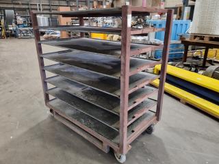 Heavy Duty Mobile Shelf Rack Trolley