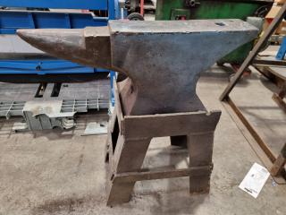 Vintage Workshop Anvil w/ Stand