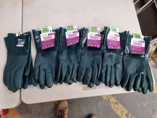 Lynn River Ultra Double Dipped Chemical Gloves, 6x Pairs