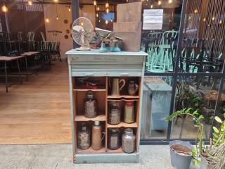 Antique Cabinet and Contents