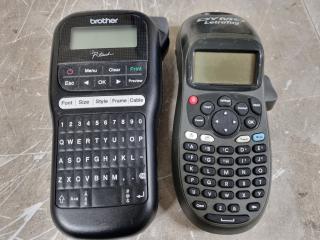 2x Handheld Label Makers by Brother and Dymo