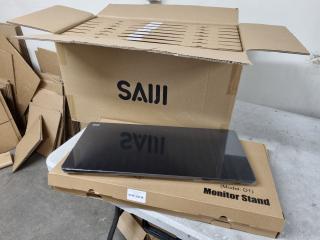 Saiji Desktop Monitor Stands, 8x Units, New