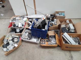 Large Amount of Assorted Glass Related Hardware