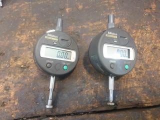 2 x Mitutoyo Digital Dial Gauges