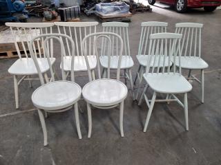 8x Assorted Cafe Chairs