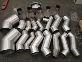 Assorted Lot Stainless Steel Flue Components