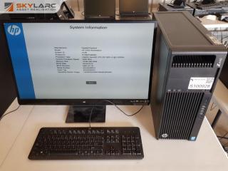 HP Z440 Workstation PC with 27" LED Monitor