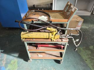 Trolley with Hydraulic Porta Powers 