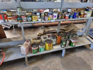 Assorted Vintage Paints, Grease, Oils