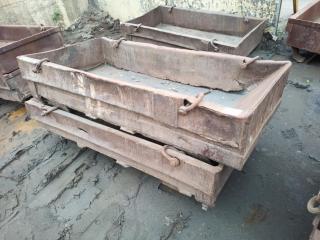 2 x Large Steel Bins