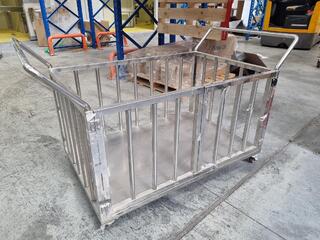 Stainless Steel Trolley w/ Side Doors