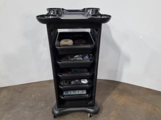 Professional Hair Salon Drawer Mobile w/ Styling Contents