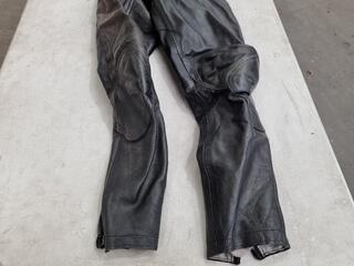 Leather Motorcycle Suit w/ Duffle Bag