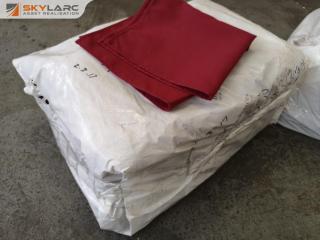 240x Maroon Commercial Grade Table Serviettes, 500x500mm, Bulk Lot