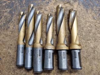 6x Sandvik Coromant Indexable Jobber Drills